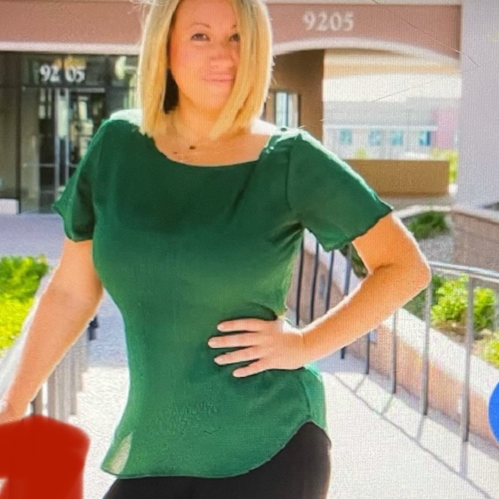 Green shirt